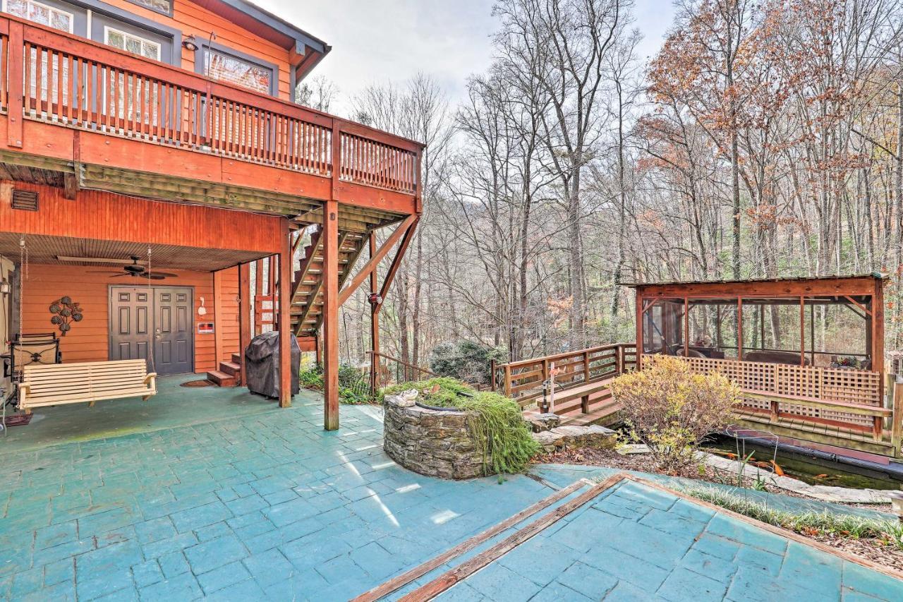 Asheville Mountain Getaway With Patio And Koi Pond! Exteriör bild