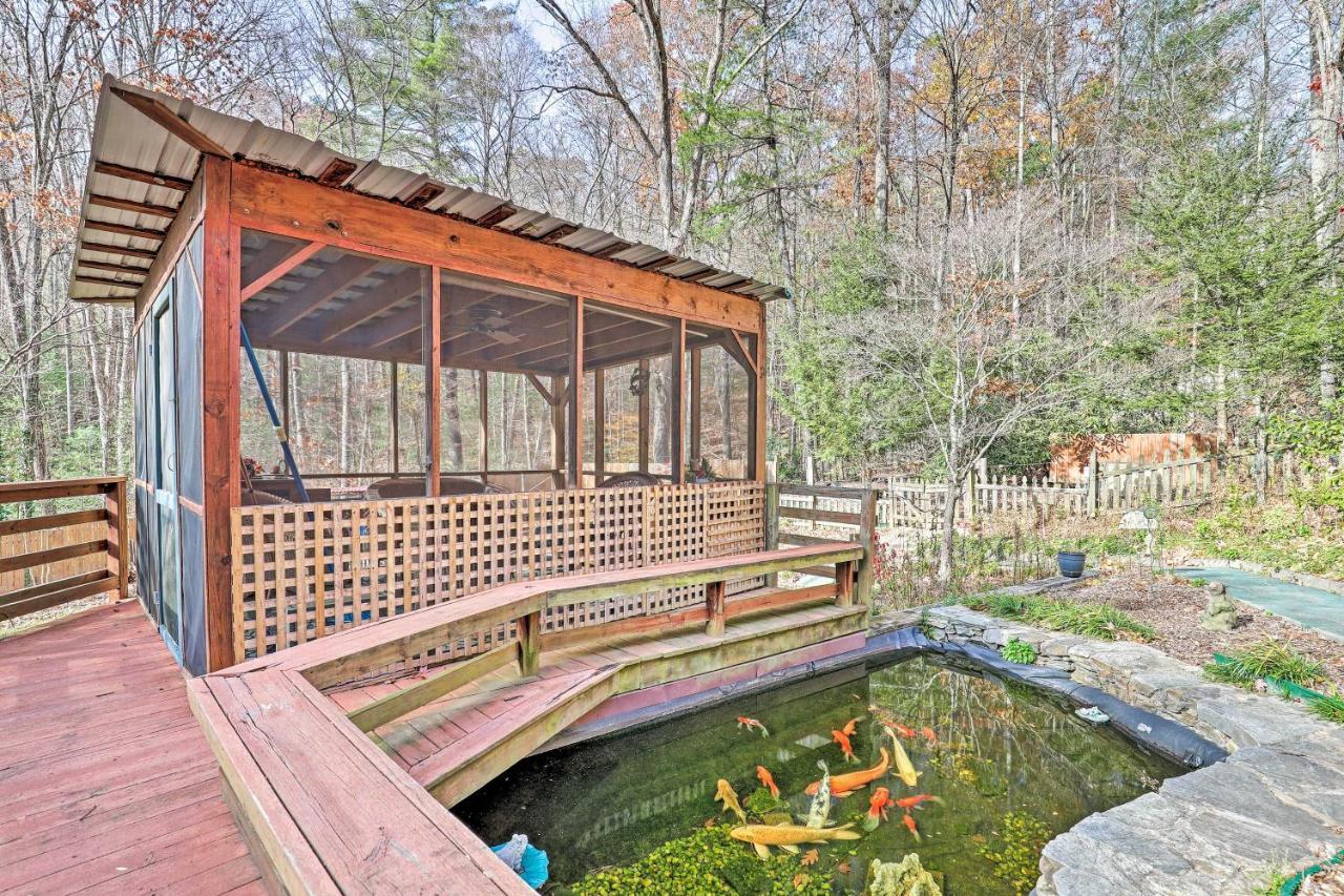 Asheville Mountain Getaway With Patio And Koi Pond! Exteriör bild